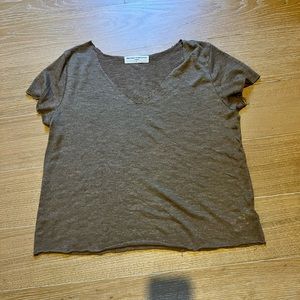 brown project social t v neck